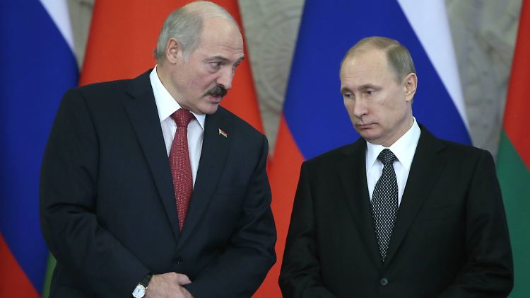Lukaschenko und Putin bei einem Treffen Anfang März in Moskau