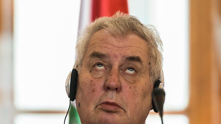 Milos Zeman nennt seinen Moskau-Besuch einen "Ausdruck der Dankbarkeit dafür, dass wir in diesem Land nicht Deutsch sprechen müssen"