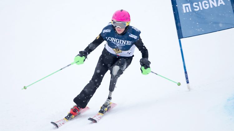 Heather Mills siegte 2012 im Super-G-Rennen in Innerkrems.