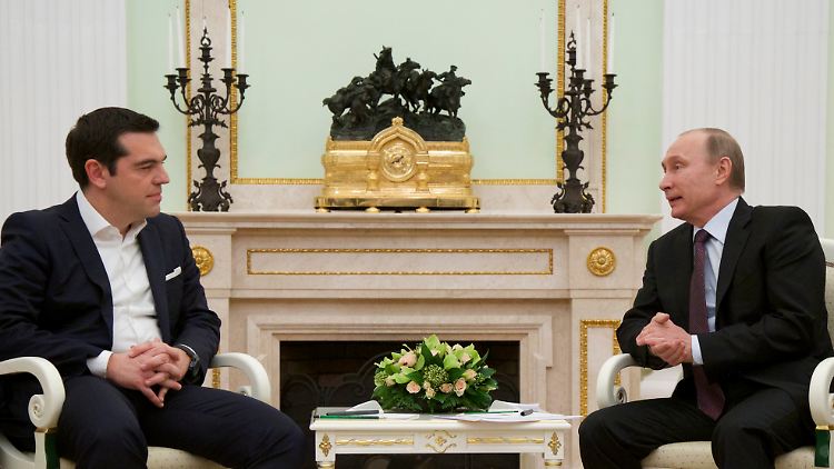 Freundlicher Empfang: Wladimir Putin bietet Alexis Tsipras Ausnahmen von den Handelssanktionen gegen die EU an.
