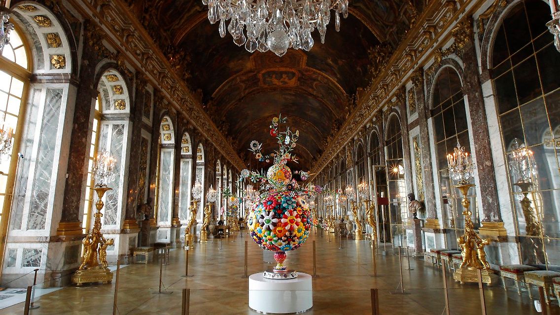 ... um seine Ausstellung in Versailles nicht.