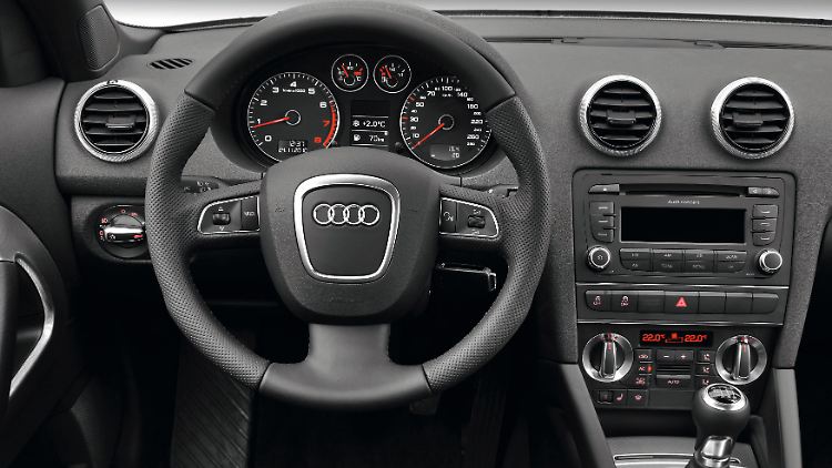 Schlicht und elegant präsentiert sich Audi auch im A3.