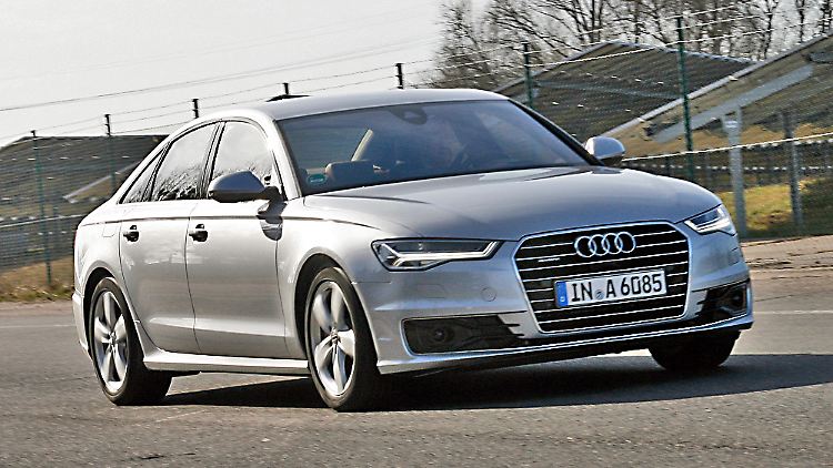 Nur dezente Retuschen schärfen das Gesicht des aktuellen Audi A6.