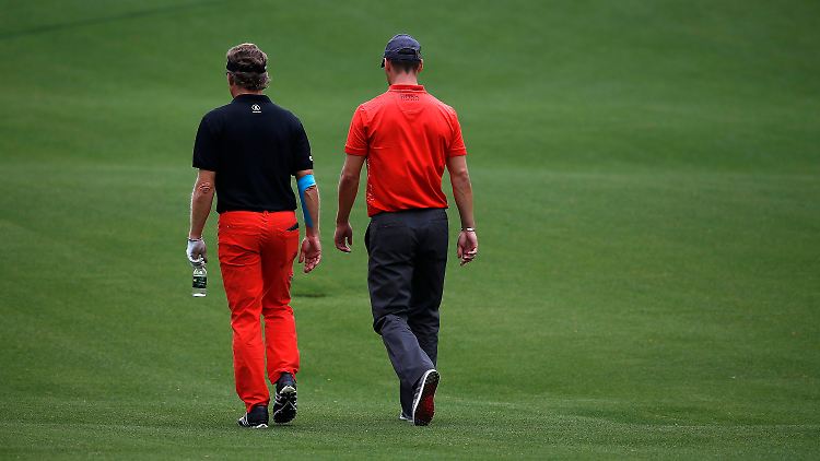 Raus ohne Applaus: Die deutschen Golfstars Bernhard Langer und Martin Kaymer scheiterten beim Masters in Augusta am Cut.