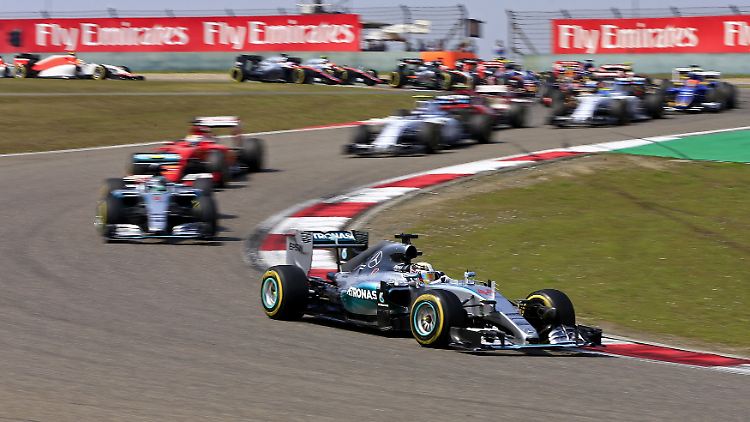 Hamilton vor Rosberg vor Vettel: An dieser Reihenfolge änderte sich in China im Rennverlauf nichts.