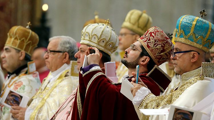 Die Messe im Petersdom wurde nach armenischem Ritus gefeiert.