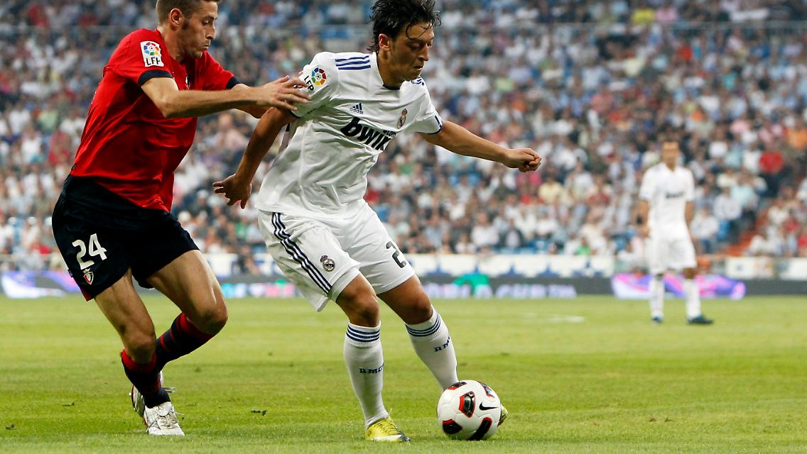 Top-Leistung in der Liga: Reals Mesut Özil, rechts