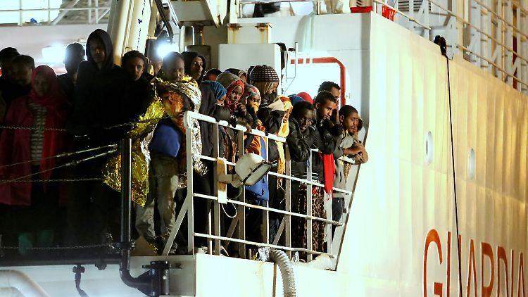 Diese Flüchtlinge hatten Glück. Sie wurden gerettet.