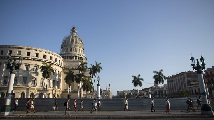 Blick auf das Capitol in Havanna.