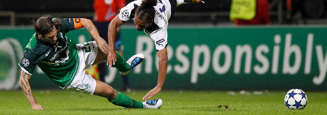 Werder fand gegen Tottenham erst nach desolaten 40 Minuten in die Partie.