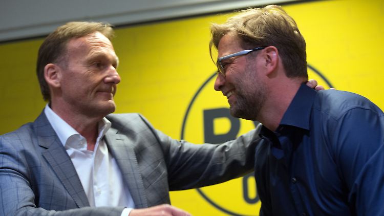 Abschied: Geschäftsführer Hans-Joachim Watzke und Trainer Jürgen Klopp.