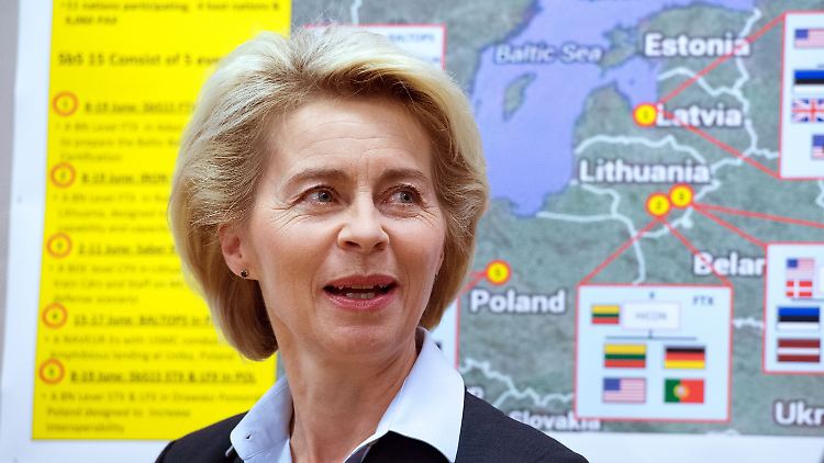 Von der Leyen fährt schwere Geschütze aus Deutschland für den Schutz Litauens auf.