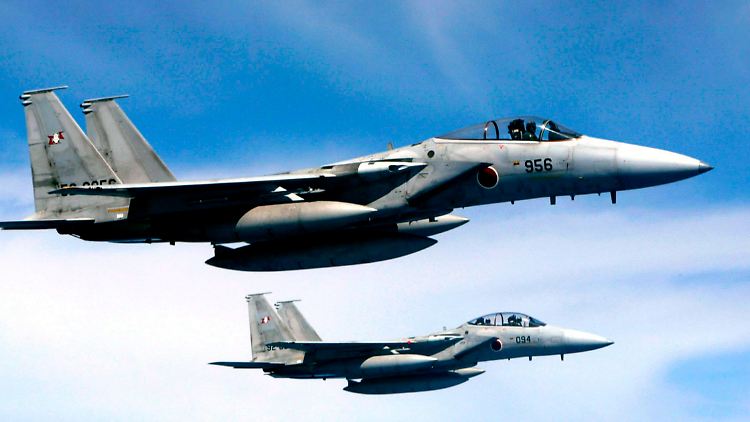 Fast 1000 Mal mussten japanische Jets in den letzten zwölf Monaten aufsteigen.