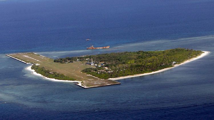 Eine der umstrittenen Spratly-Inseln. 