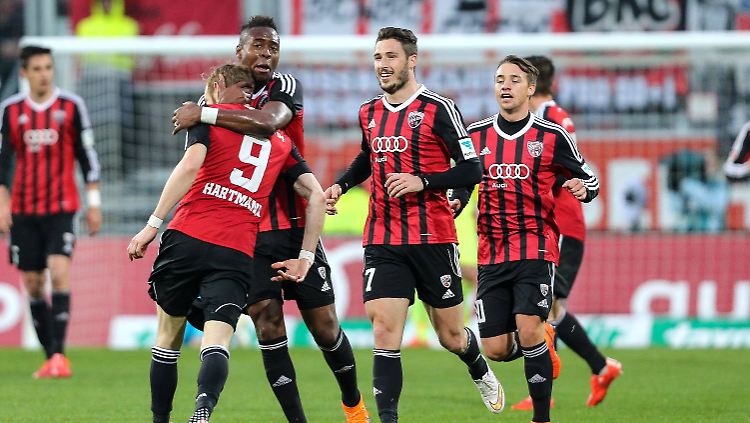 Großer Jubel in Ingolstadt: Das Fußball-Oberhaus ist so nah.