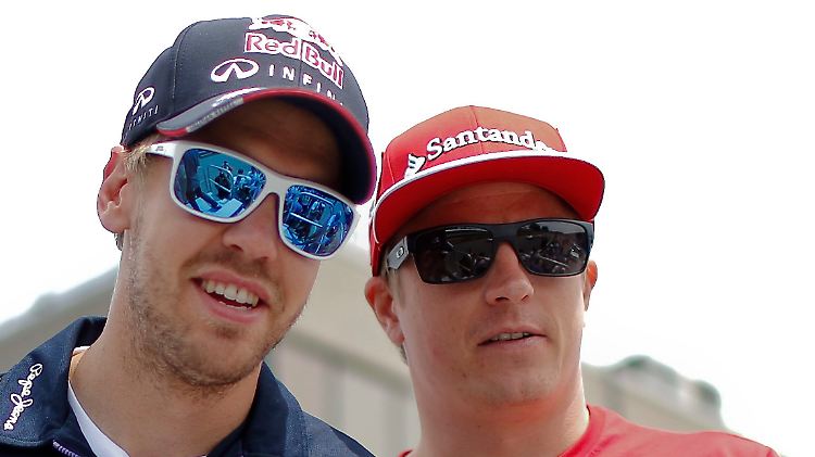 Auch in der nächsten Saison Kollegen? Sebastian Vettel und Kimi Räikkönen.