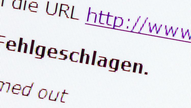 Die Internetseite der Arbeitsagentur.