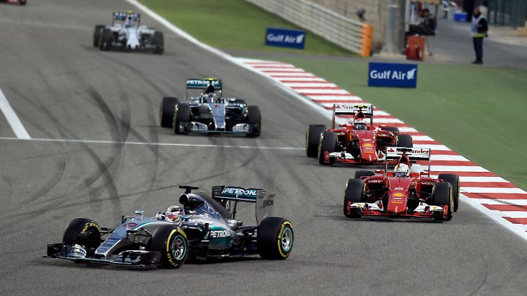 Lewis Hamilton dominierte das Rennen in Bahrain von Beginn an.