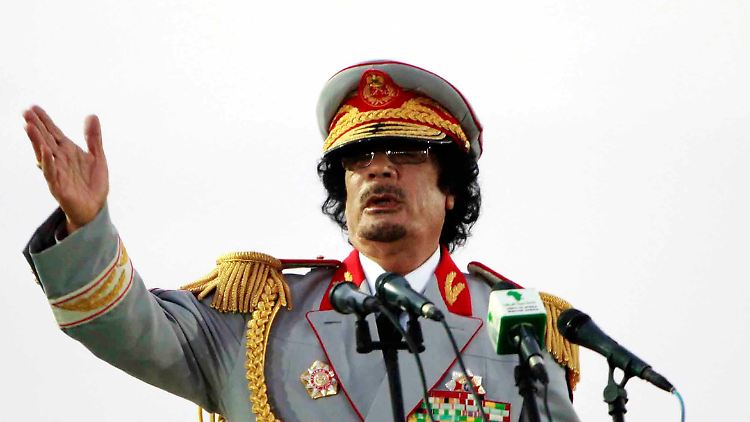 Bis 2011 Machthaber in Libyen: Muammar al-Gaddafi .
