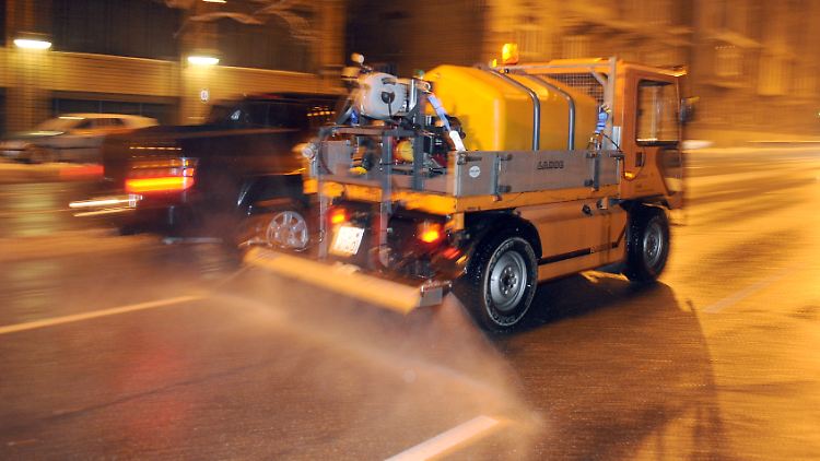 Feinstaub kann mit Hilfe von Sprühmitteln gebunden werden.