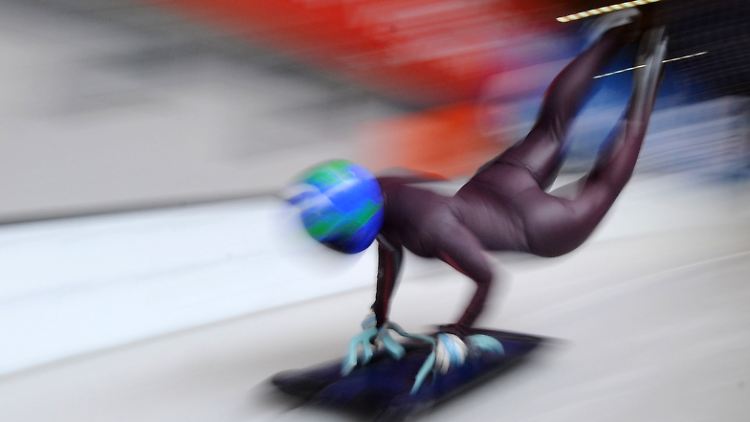 Die Skeletonfahrer ermitteln ihren Weltmeister 2017 am Königssee.