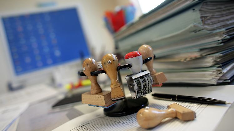Das Stempelkarussell - Sinnbild für Bürokratie. 