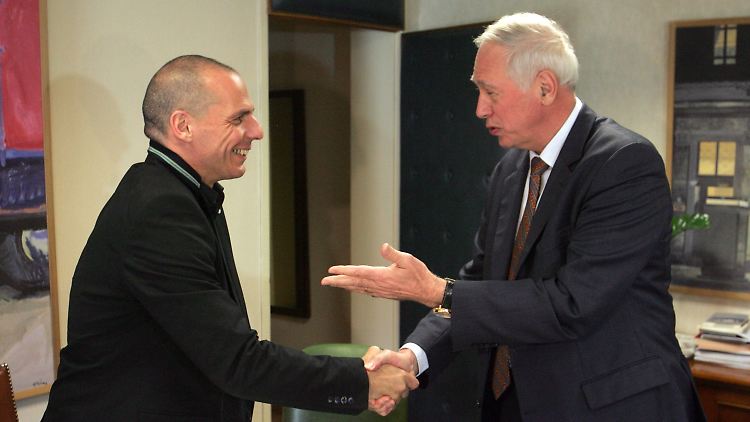Verhandlungen in Athen: Yanis Varoufakis und Jacques de Watteville.
