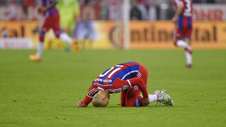 Arjen Robben ist vom Verletzungspech verfolgt: Der Niederländer war gerade erst wieder fit.