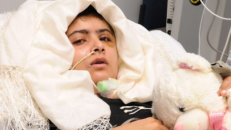 Die damals 15-jährige Malala Yousafzay wurde nach dem Anschlag nach Großbritannien gebracht und im Queen Elizabeth Hospital in Birmingham behandelt.