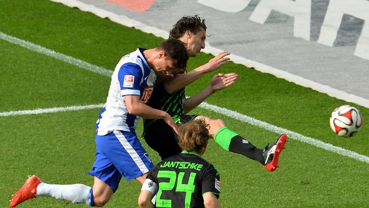 Herthas Valentin Stocker sorgte für den zwischenzeitlichen 1:1-Ausgleich gegen Mönchengladbach.