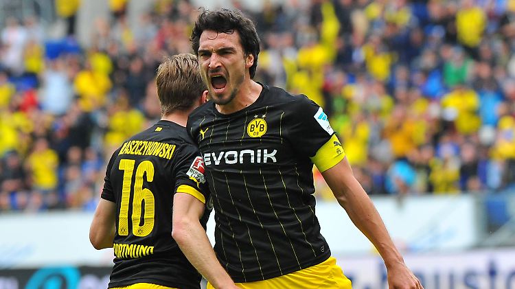 Das Tor zählt: Mats Hummels jubelt in Sinsheim.