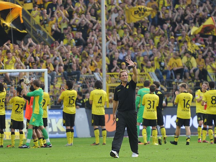 Die Fans denken ans Derby, den Profis wurde das von Coach Klopp verboten.