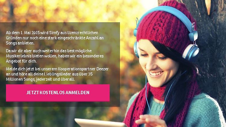Der Streaming-Dienst Simfy hat dichtgemacht.