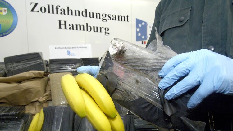 Kokain wird unter anderem in Bananenkisten geschmuggelt. 