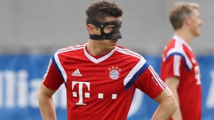 Maskenmann, geh' Du voran: Robert Lewandowski.