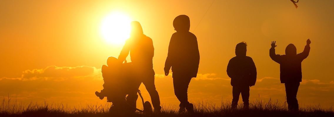 So idyllisch ist Familienleben selten.