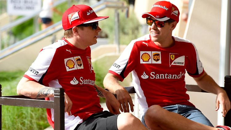 Zwischen den Ferrari-Piloten Kimi Räikkönen und Sebastian Vettel stimmt die Chemie.