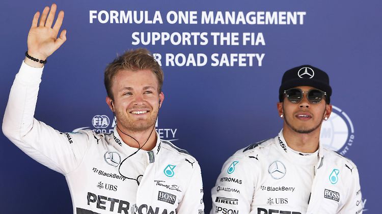Den Spieß umgedreht: Nico Rosberg startet in Barcelona vor seinem Teamkollegen, dem WM-Führenden Lewis Hamilton.