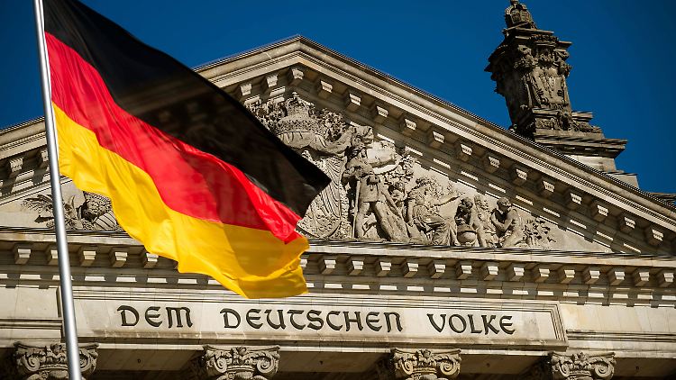 Blick auf den Bundestag in Berlin