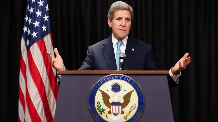 US-Außenminister Kerry führt Gespräche um auszuloten, wie sein Land helfen kann.