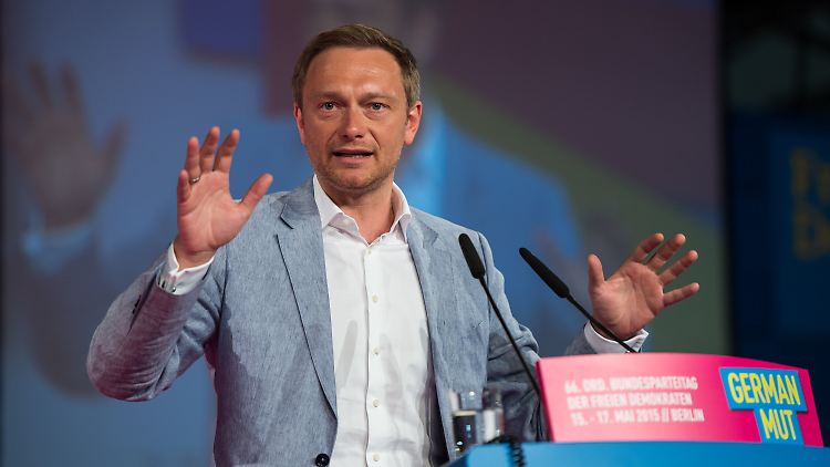 Propagiert den "German Mut": Christian Lindner.