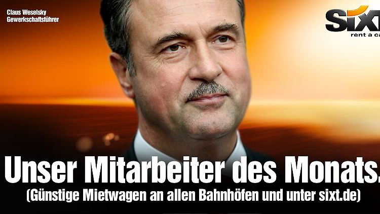 Sixt fällt mit Werbung auf, der Bahnstreik hilft dem Geschäft der Autovermietung.