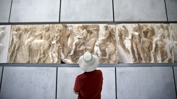 Griechische Götter im Akropolis-Museum in Athen.