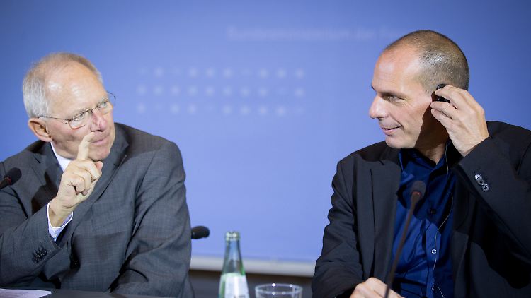 Seit ihrem letzten Treffen in Berlin vor einigen Monaten haben Schäuble (l.) und Varoufakis einige unschöne Dinge übereinander gesagt. 