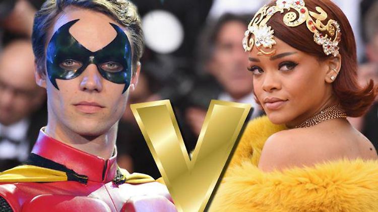 Verwechselungsgefahr? Ja, DC Comics und versucht, Batmans Robin vor Rihanna zu schützen.