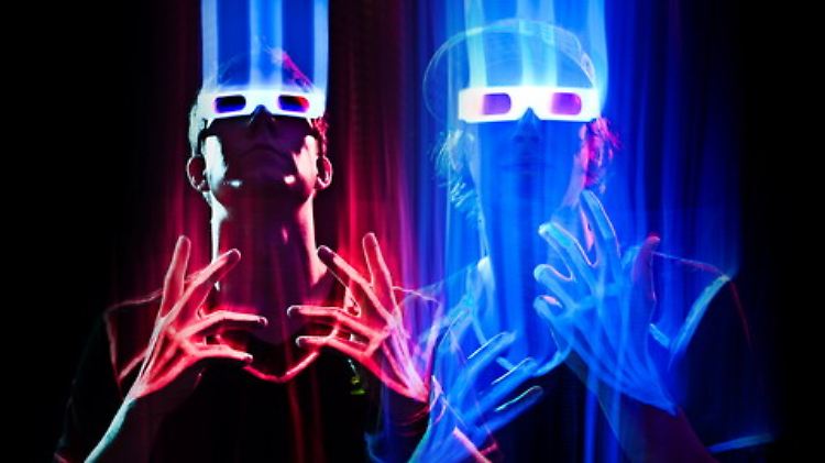 Der "Rote" und der "Blaue" von "Laserkraft 3D": Tim Hoffmann und Niels Reinhard.