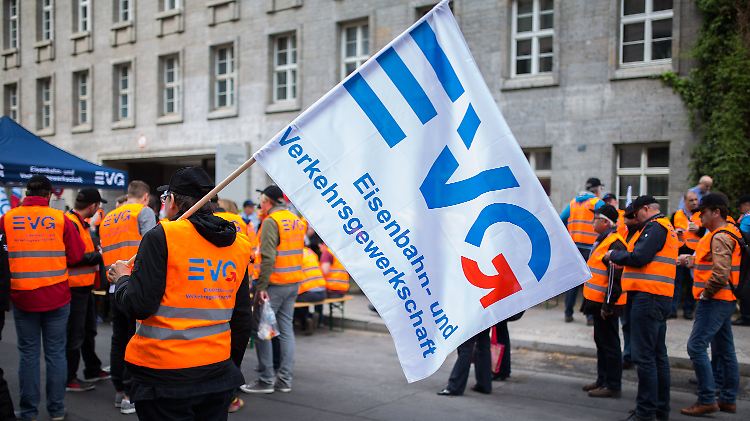 EVG-Kundgebung in Berlin.