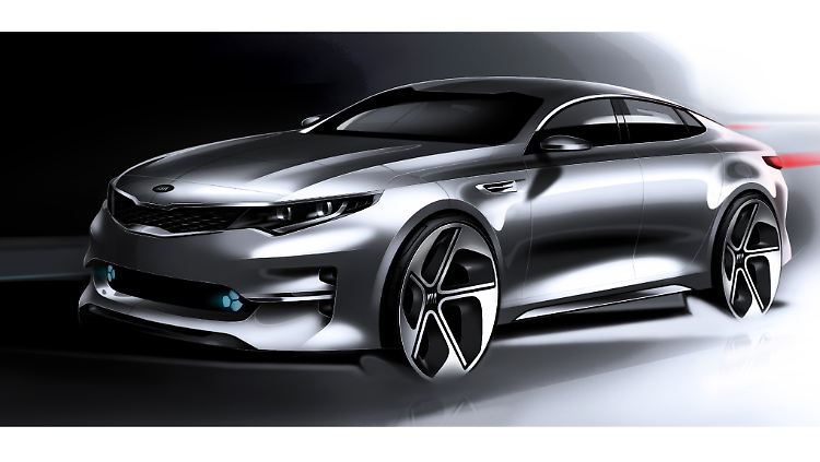 So stellt sich Designchef Peter Schreyer den Kia Optima in seinen kühnsten Träumen vor. 