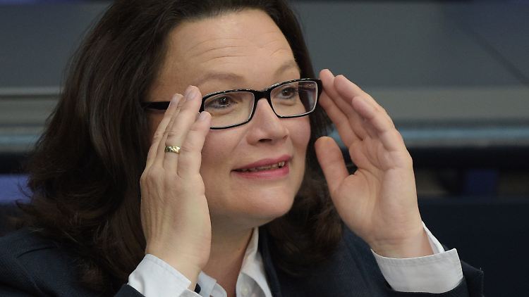 Bundesarbeitsministerin Andrea Nahles hat das Gesetz bei der Bundestagsdebatte verteidigt.