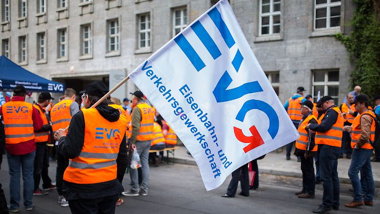 Vor der Verhandlungsrunde hatten die EVG-Mitglieder mit Streik gedroht. 